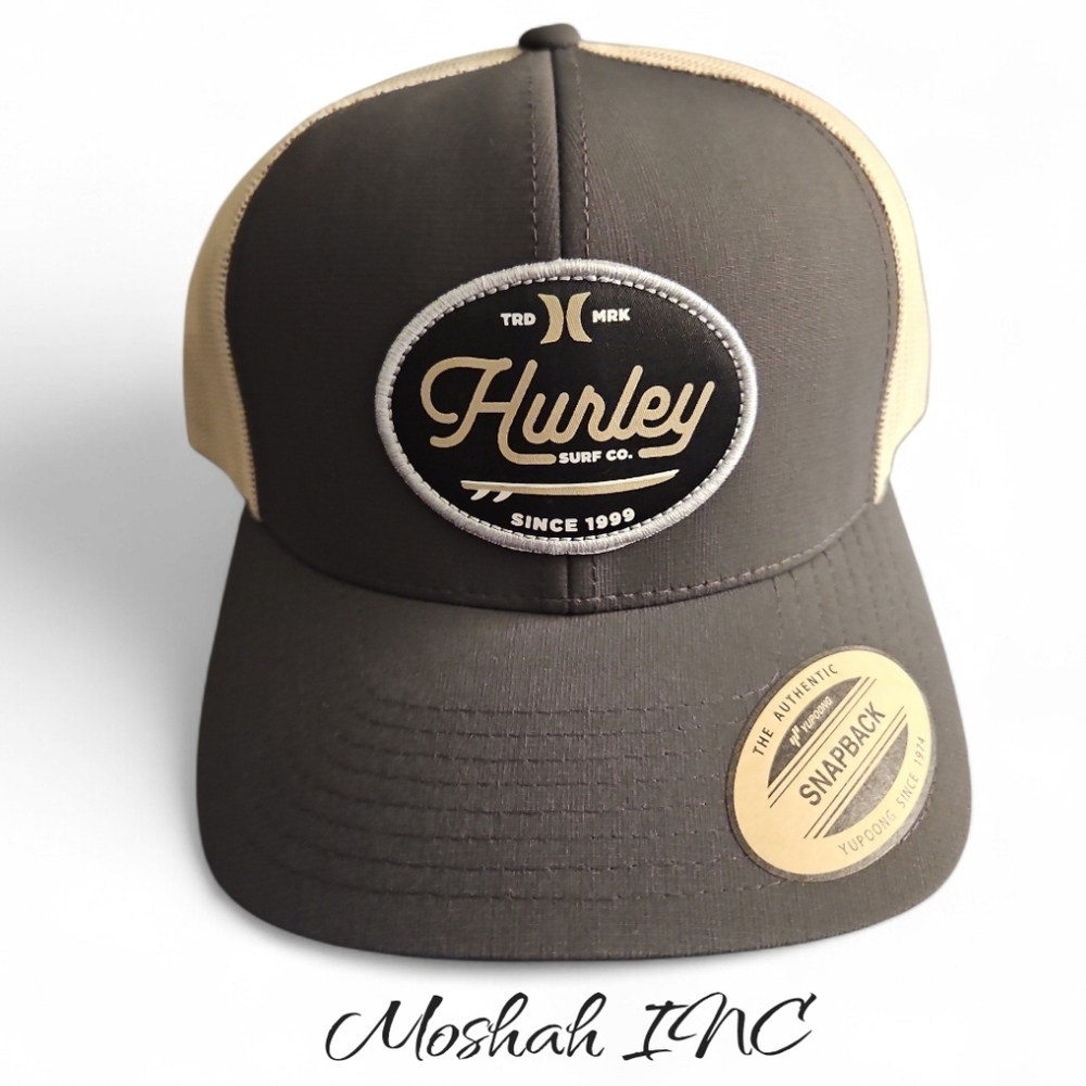Hurley Beach Break  Mens  snapback authentic trucker Del Mar hat clasics Grey